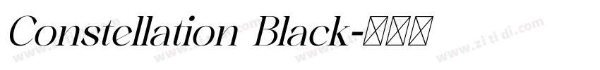 Constellation Black字体转换